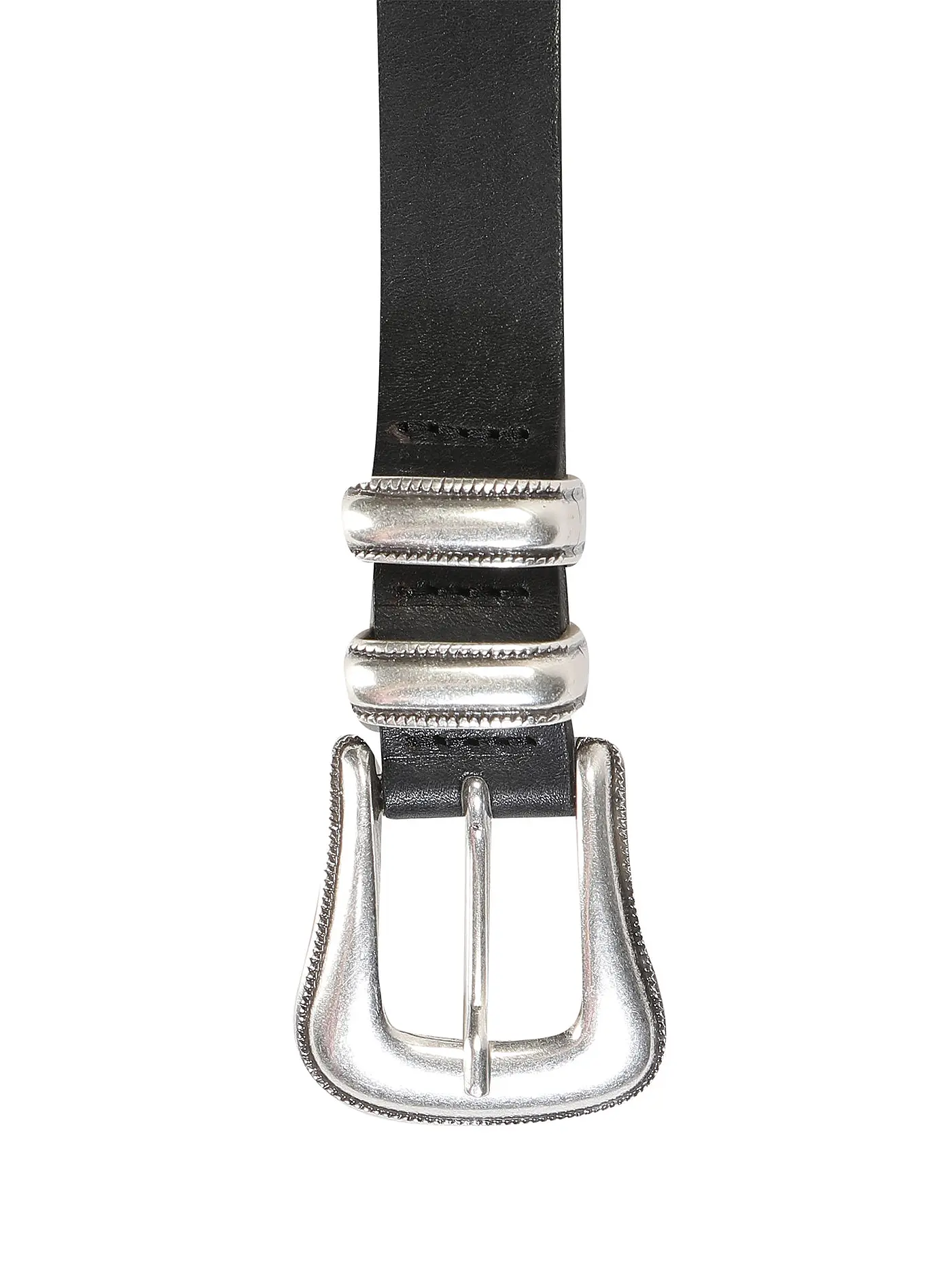 NUDIE JEANS | Ledergürtel WESTERN SILVER BELT | 
